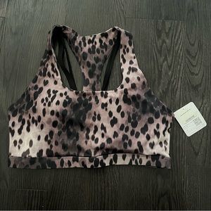 Fabletics Sports Bra, Leopard, Size M, NWT